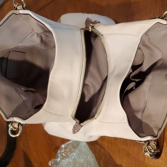 Coach exotic Phoebe bag taupe/white - Picture 13 of 16